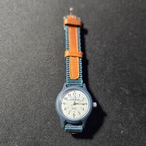 Timex Expedition Wristwatch Indiglo WR 50M Blue Nylon Leather Strap